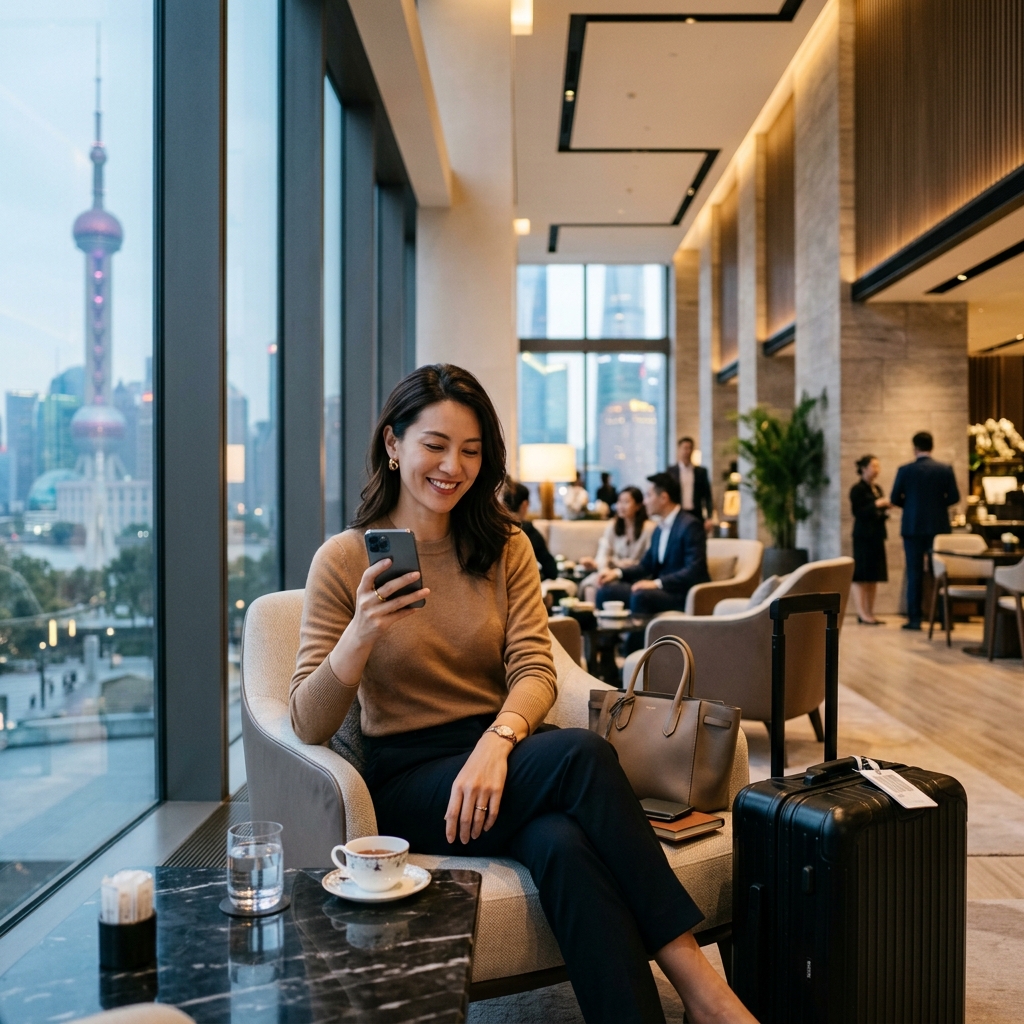 현지 통신망에 얽매이지 않고 여유롭게 자동화 플랫폼을 누리는 여행객